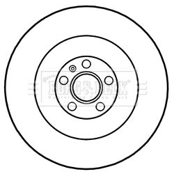 BORG & BECK Тормозной диск BBD6050S